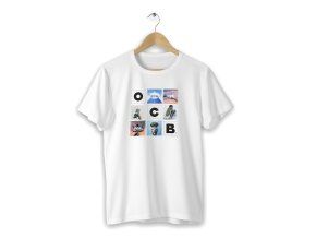 Triko OCB s potiskem, bílé, XL