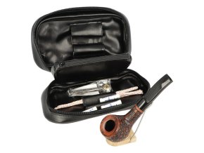 Sada dýmka Angelo, startovací set, dýmka zahnutá + etue VI, filtr 9mm