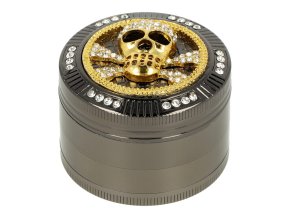 Drtič tabáku kovový Super Heroes Skull, 4.dílný, 50mm