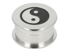 Drtič tabáku kovový Yin Yang, 3.dílný, 52mm