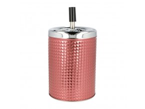 Cigaretový popelník kovový otočný Biggy růžový, 11cm