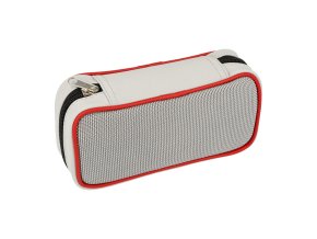 Pouzdro na 2 dýmky Angelo, šedé/červené