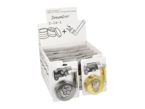 Drtič tabáku kovový Dreamliner Set Gold/Black, 60mm