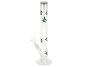 Skleněný bong Leaves, 40cm