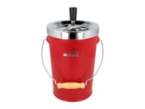 Cigaretový popelník kovový otočný Smoking XXL, červený
