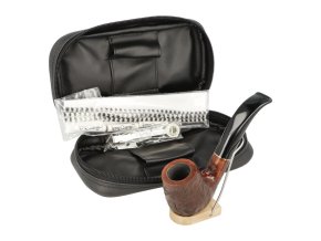 Sada Mr. Pipe - startovací set, dýmka zahnutá + etue
