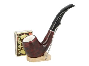 Dýmka Jean Claude Meerschaum zahnutá, I, filtr 9mm