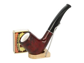 Dýmka Jean Claude Meerschaum zahnutá, III, filtr 9mm