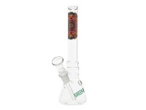 Skleněný bong Lines, 21 cm