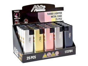 Zapalovač Matteo Metal Turbo Future