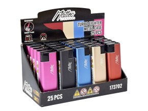 Zapalovač Matteo Metal Turbo Matt Zenith