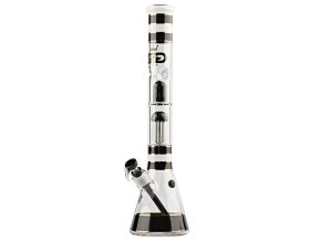 Skleněný bong s perkolací Grace Glass Golden Line Black, 46cm