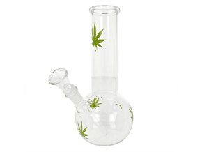 Skleněný bong Multi Leaf, 21cm
