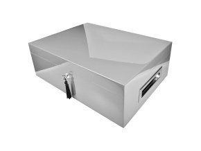 Humidor na doutníky Villagio, světle šedý, stolní