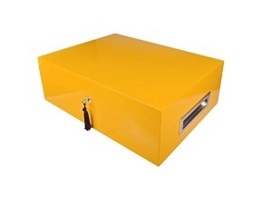 Humidor na doutníky Villagio, žlutý, stolní
