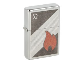 Zapalovač Zippo Flame Design, leštěný