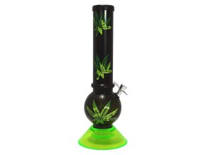 Bong akryl List zelený (plast) 34cm