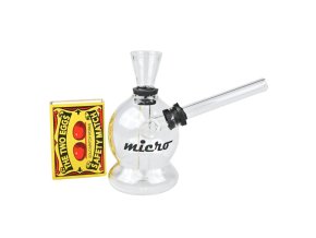 Kapesní skleněný mini bong Micro, 10cm