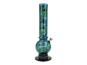 Akrylový bong Graffiti, 32 cm, modrý