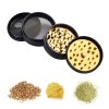 Drtič tabáku kovový Champ High ALU Golden Leaf 63mm, černý
