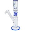 Skleněný bong s perkolací Loki Blue, 29cm