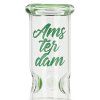 Skleněný bong Loki Green s perkolací, 29 cm