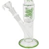 Skleněný bong s perkolací Loki Green, 29cm