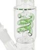 Skleněný bong s perkolací Loki Green, 29cm