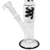 Skleněný bong s perkolací Amsterdam Black, 29cm