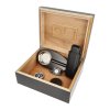 Humidor na doutníky Set Copy, černý, 26x22,5x10,5cm