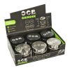 Drtič tabáku kovový  OCB black & anthracite, 4.díl., 50mm