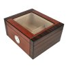 Humidor na doutníky červenohnědý prosklený 25D, 26x22x12cm