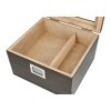 Humidor na doutníky Noble matný prosklený 20D, 23x22x14cm