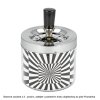 Cigaretový popelník kovový otočný Illusions, 9cm
