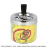Cigaretový popelník kovový otočný Rasta, 9cm