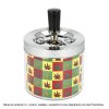Cigaretový popelník kovový otočný Rasta, 9cm
