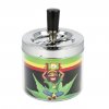 Cigaretový popelník kovový otočný Reggae Weed, 9cm