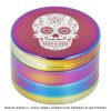 Drtič tabáku kovový Rainbow Skull, 51mm, 4.díl.