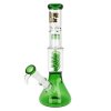 Skleněný bong s perkolací Thug Life Series Vitus Greener, 35cm