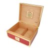 Humidor na doutníky Red/Gold 25D, 26x22x11,5cm