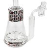 Skleněný bong s perkolací Landing Black/Red, 23cm