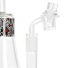Skleněný bong s perkolací Landing Black/Red, 23cm