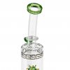 Skleněný bong s perkolací Blaze Glass Baros Greener, 24cm