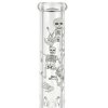 Skleněný bong Super Heroes Beaker Skulls, 35cm
