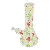 Skleněný bong KRCZ Magical Leaves, 29 cm