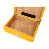 Humidor na doutníky Žlutý, Carbon, 25D, 28x20x9,5cm