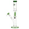 Skleněný bong s perkolací Grace Glass Lain Greener, 38cm