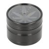 Drtič tabáku kovový Super Heroes ALU Black Hemp, 62mm