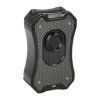 Doutníkový zapalovač Winjet Gladiator 4xJet, černý, real carbon