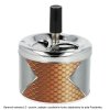 Cigaretový popelník kovový otočný Modern Design, 9cm
